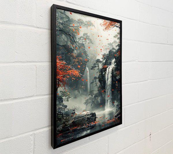 Crimson Waterfall Dreams