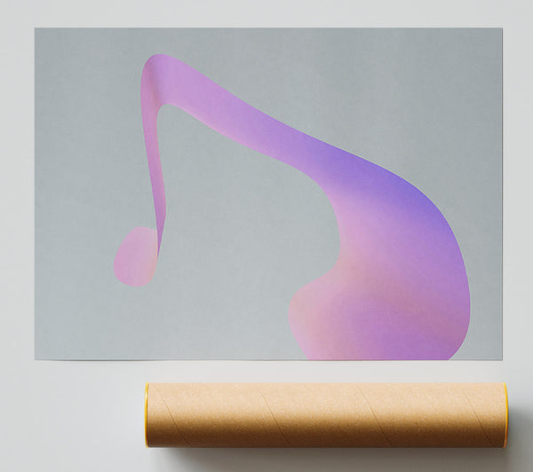 Lilac Flowing Form Print