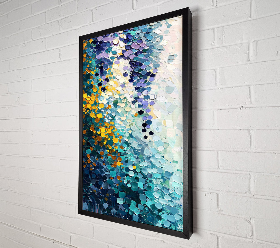  A Canvas Print of Ocean'S Teal Embrace Canvas Art