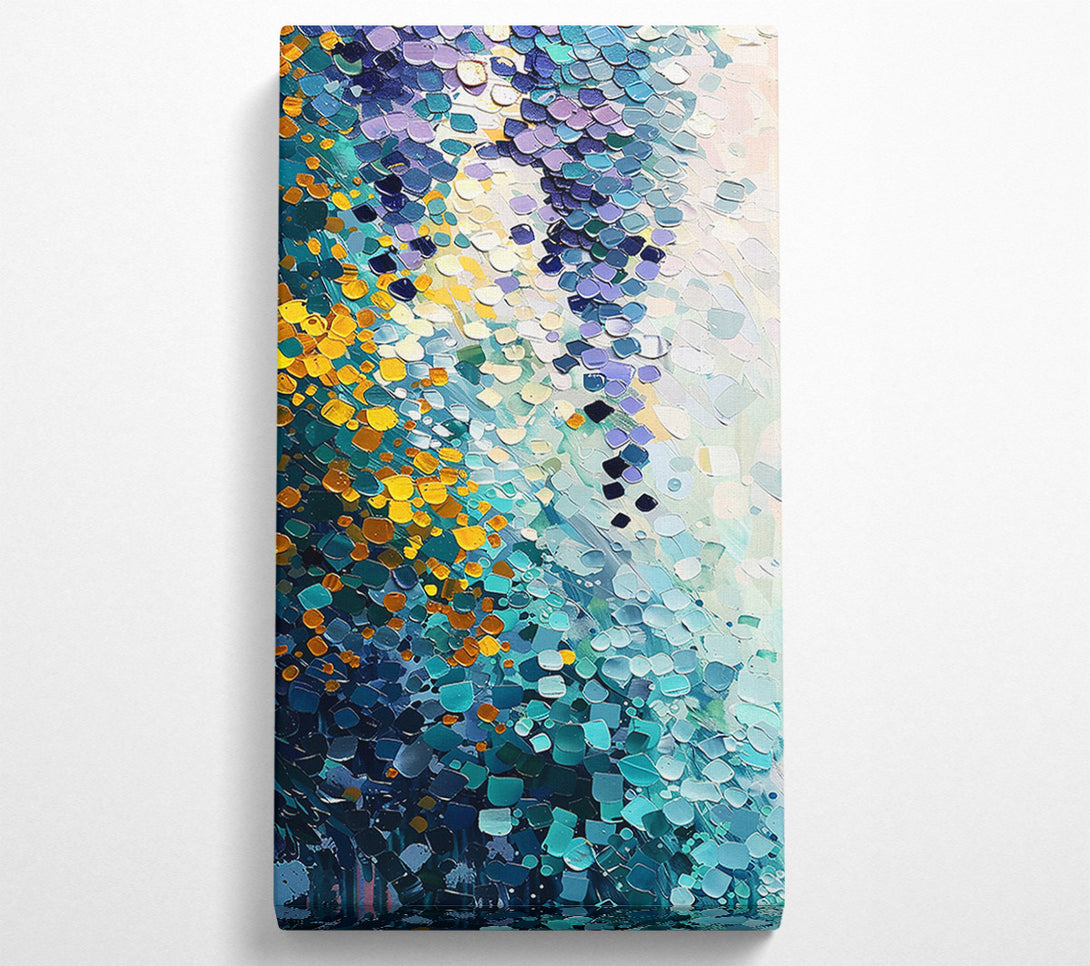  A Canvas Print of Ocean'S Teal Embrace Canvas Art
