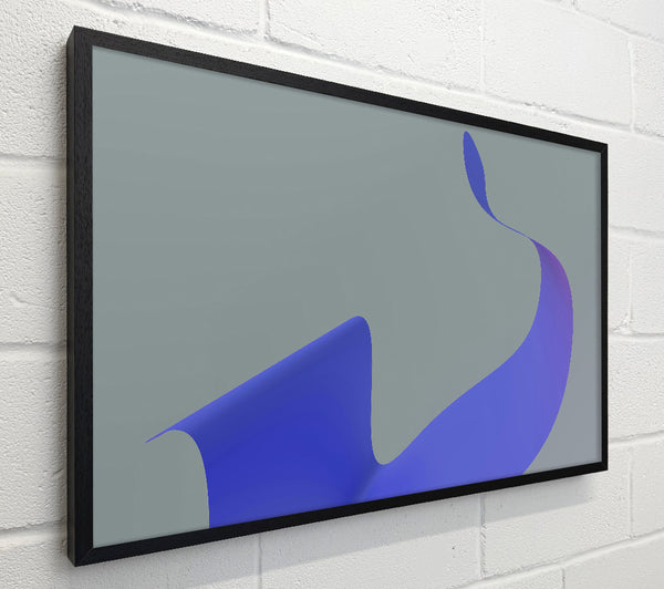Blue Curving Form