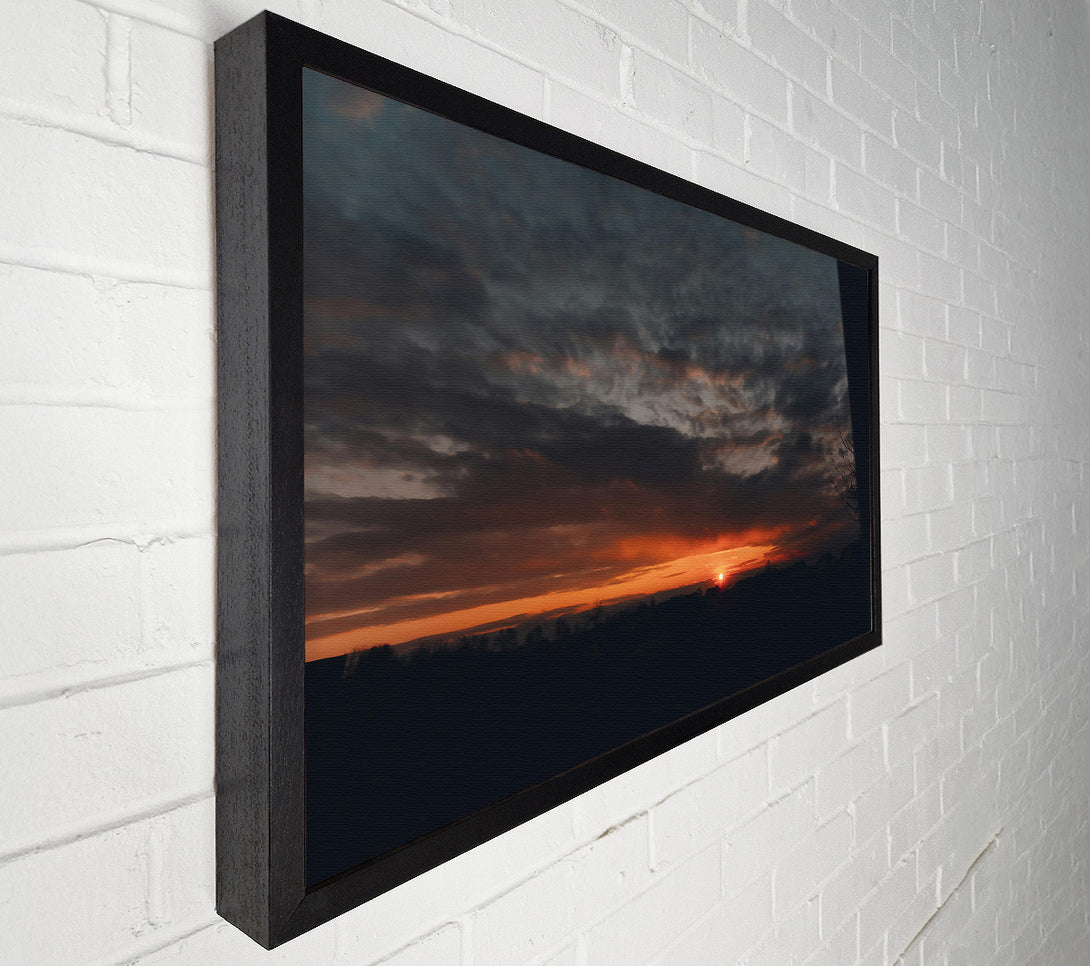  A Canvas Print of Orange Sky Sunset Canvas Wall Art