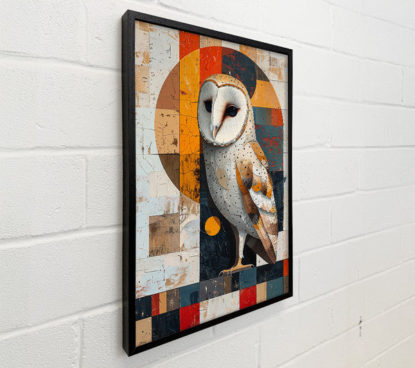 Golden Owl Mosaic