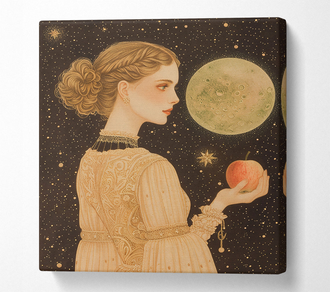  A Canvas Print of Golden Moonlight Dream Canvas Print