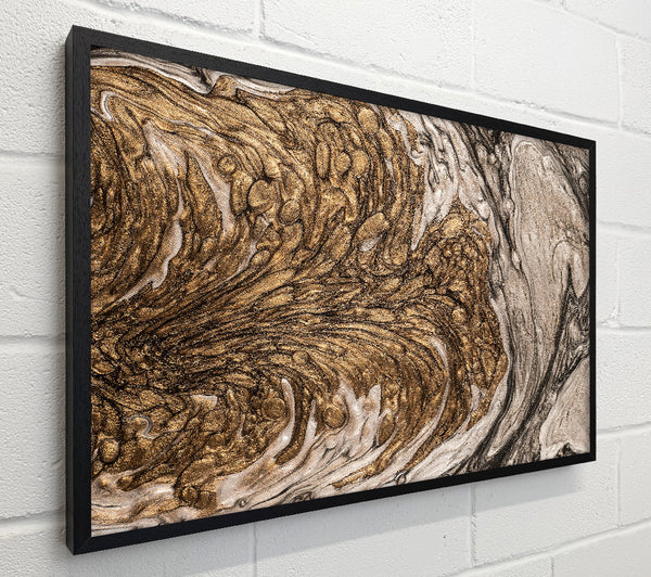 Golden Liquid Swirls