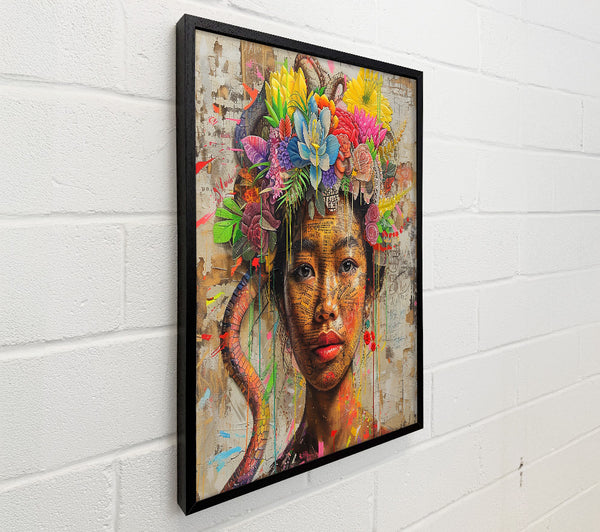 Cambodian Woman Flowers