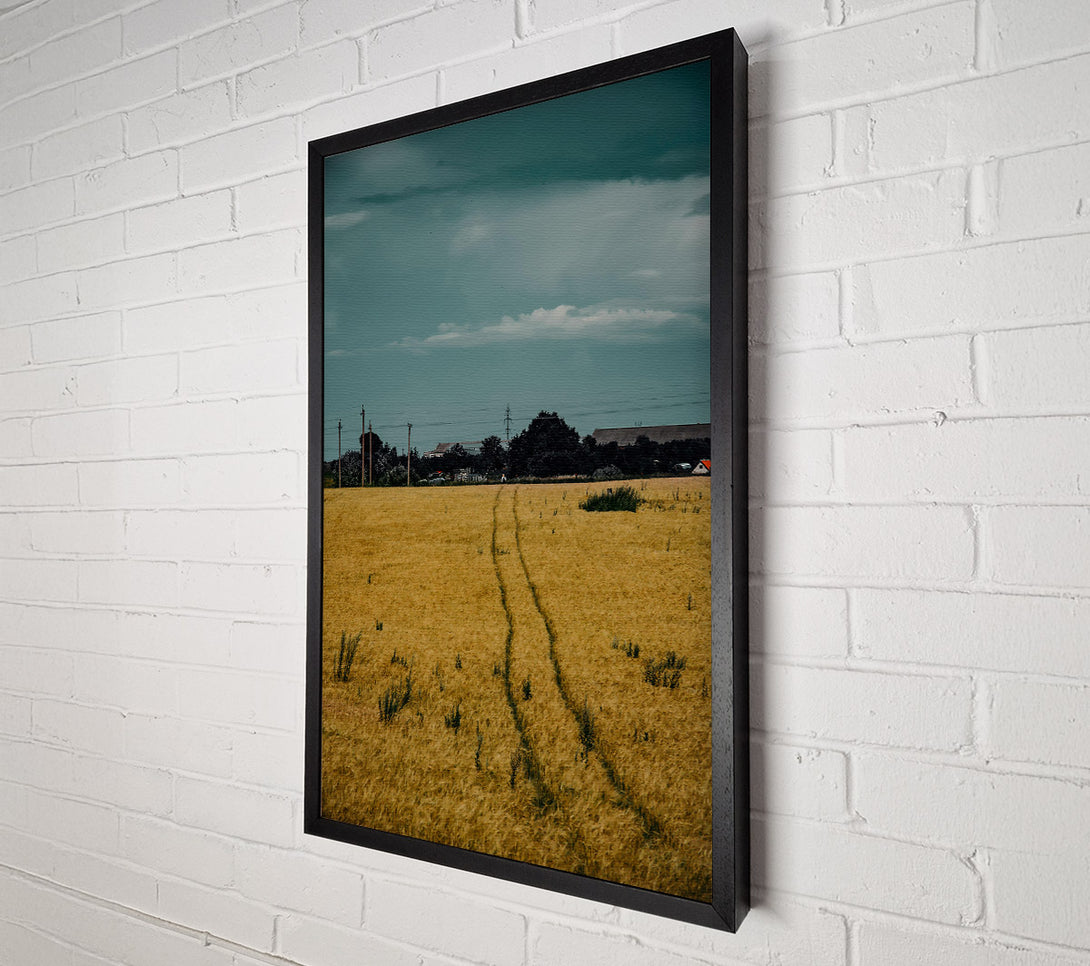  A Canvas Print of Golden Wheat Path Canvas Print