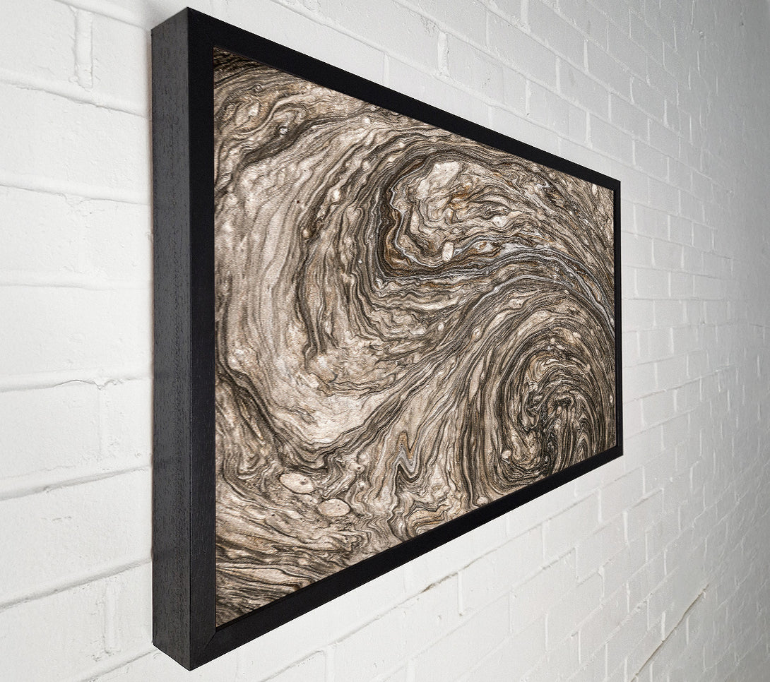  A Canvas Print of Silver Swirling Sands Canvas Art