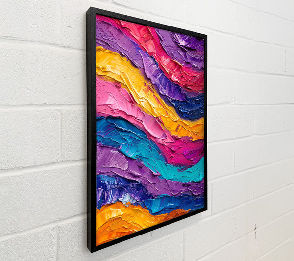 Purple And Orange Swirls
