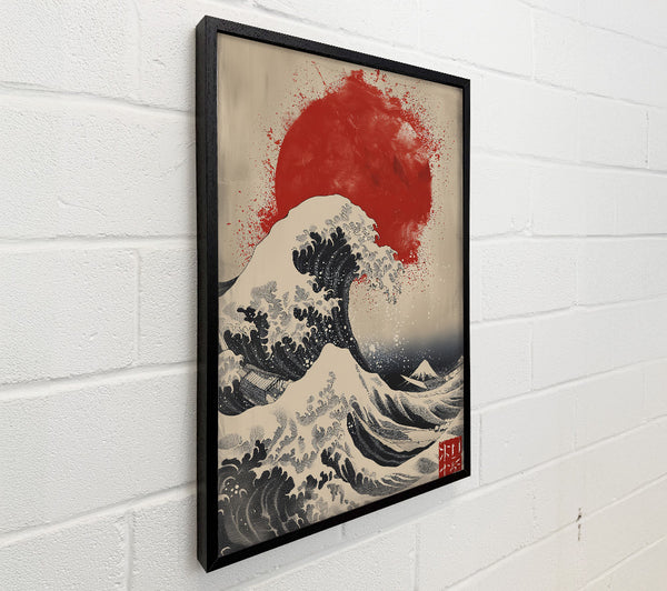 Crimson Wave Crashing