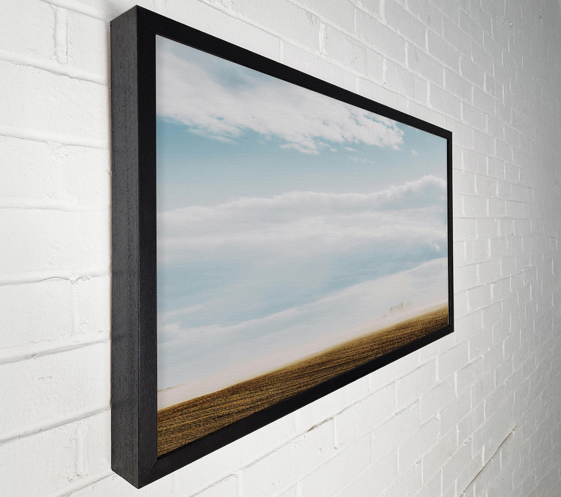  A Canvas Print of Brown Field Mist Canvas Wall Art