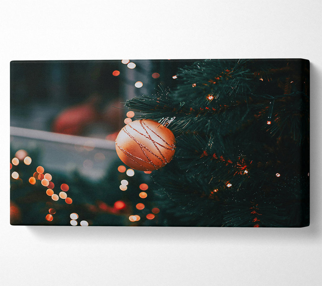  A Canvas Print of Copper Ornament Glow Canvas Print