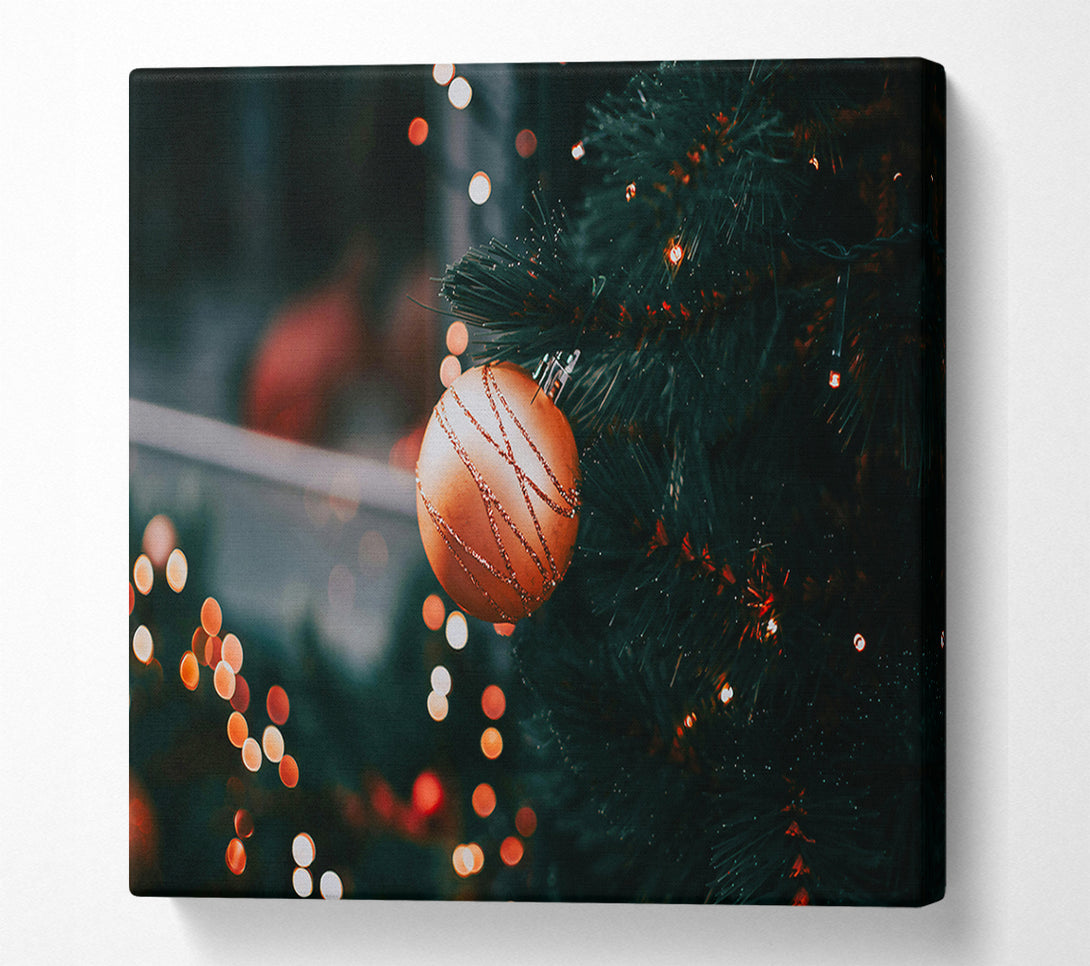  A Canvas Print of Copper Ornament Glow Canvas Print