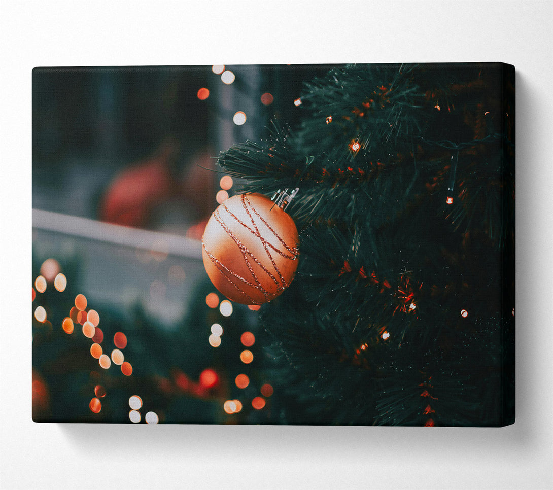  A Canvas Print of Copper Ornament Glow Canvas Print