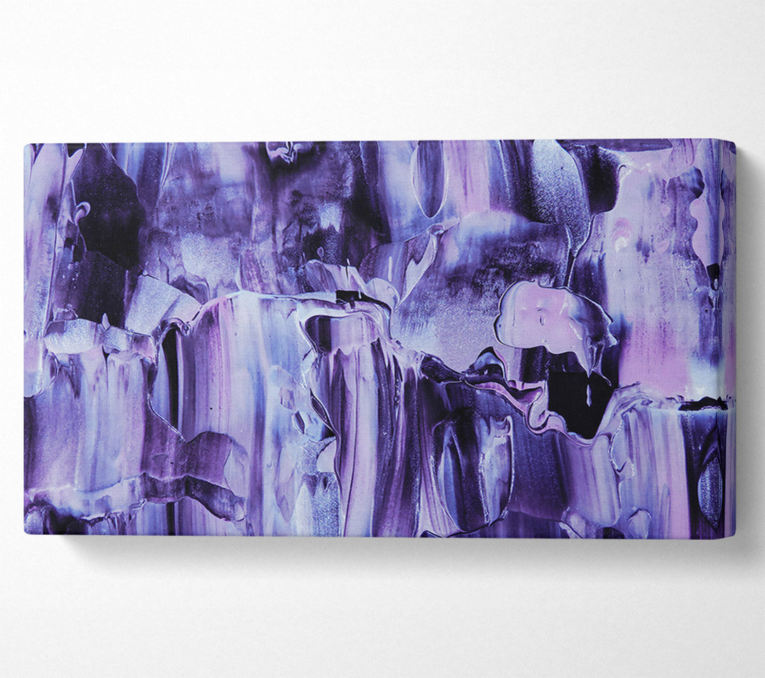  A Canvas Print of Lavender Abstract Drips Canvas Print