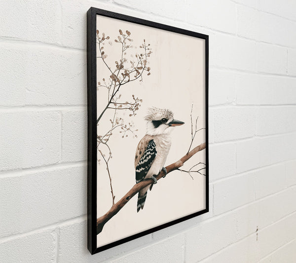 Pale Bird On Branch