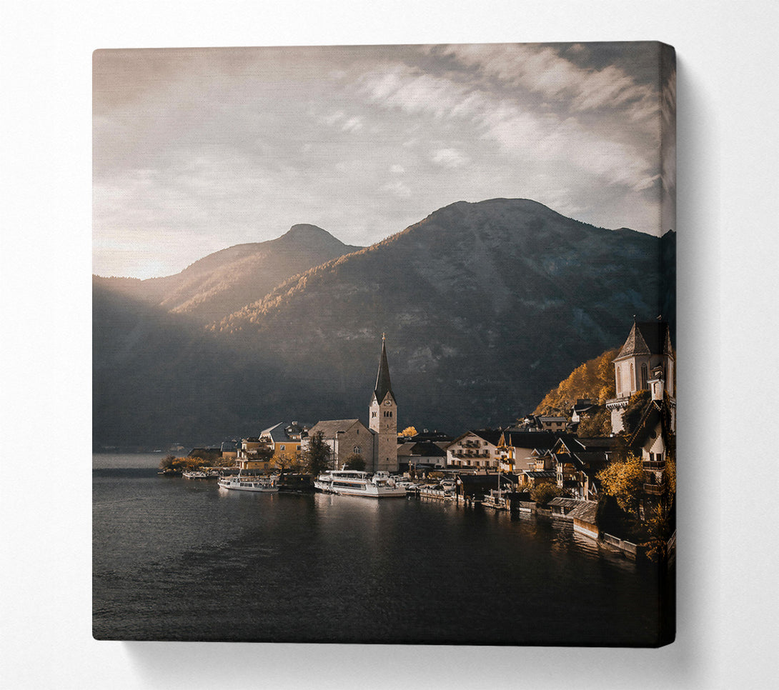  A Canvas Print of Golden Hour Serenity Canvas Art