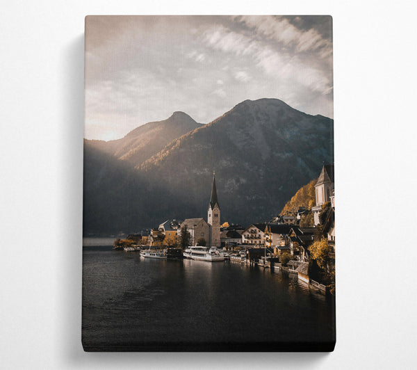  A Canvas Print of Golden Hour Serenity Canvas Art