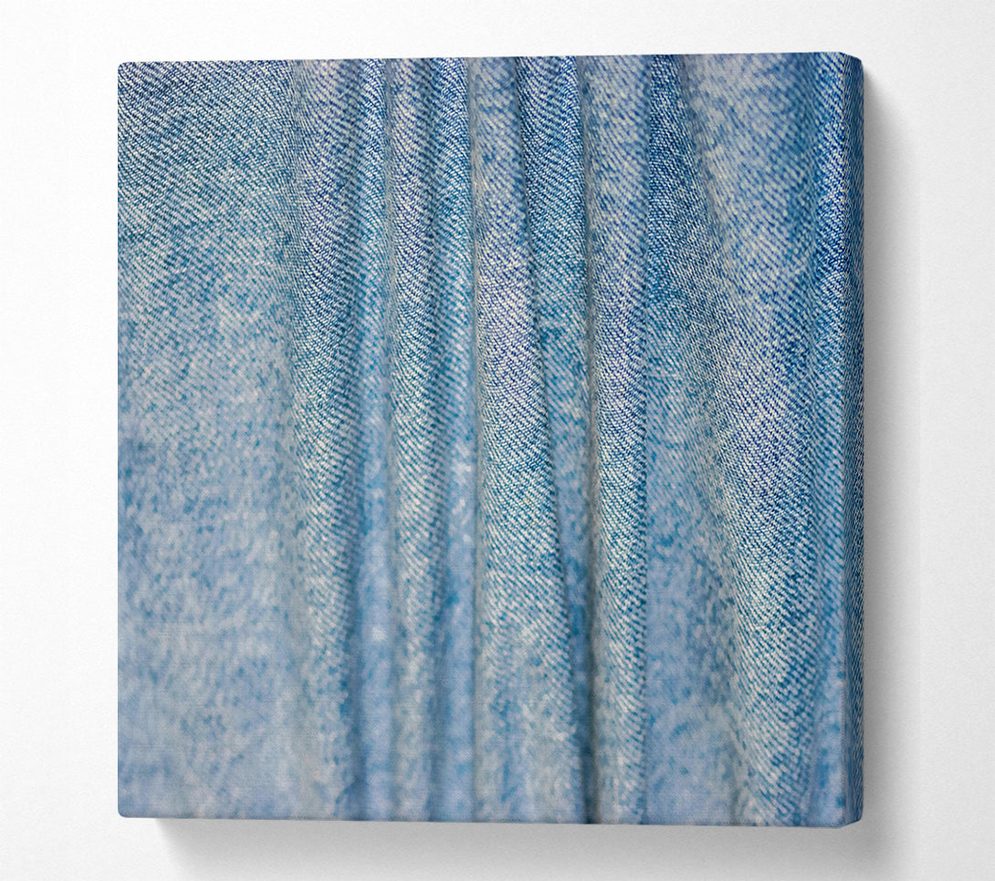  A Canvas Print of Blue Denim Weave Canvas Print