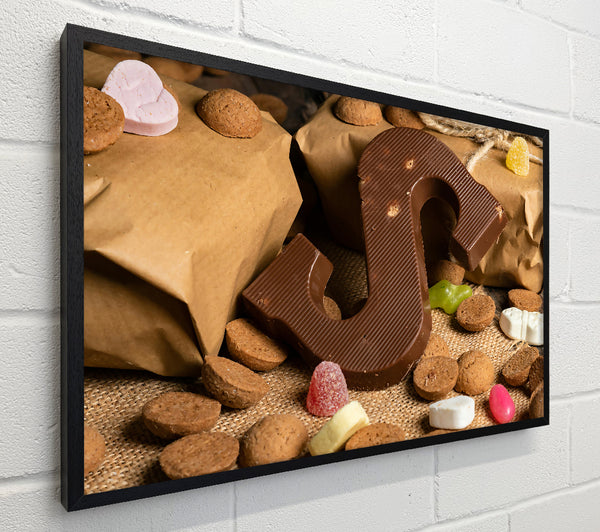 Brown Chocolate Letter S