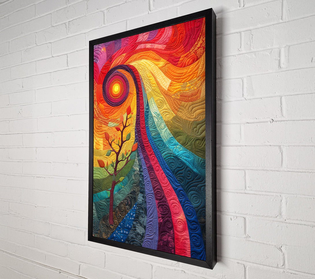  A Canvas Print of Crimson Spiral Growth Canvas Wall Art