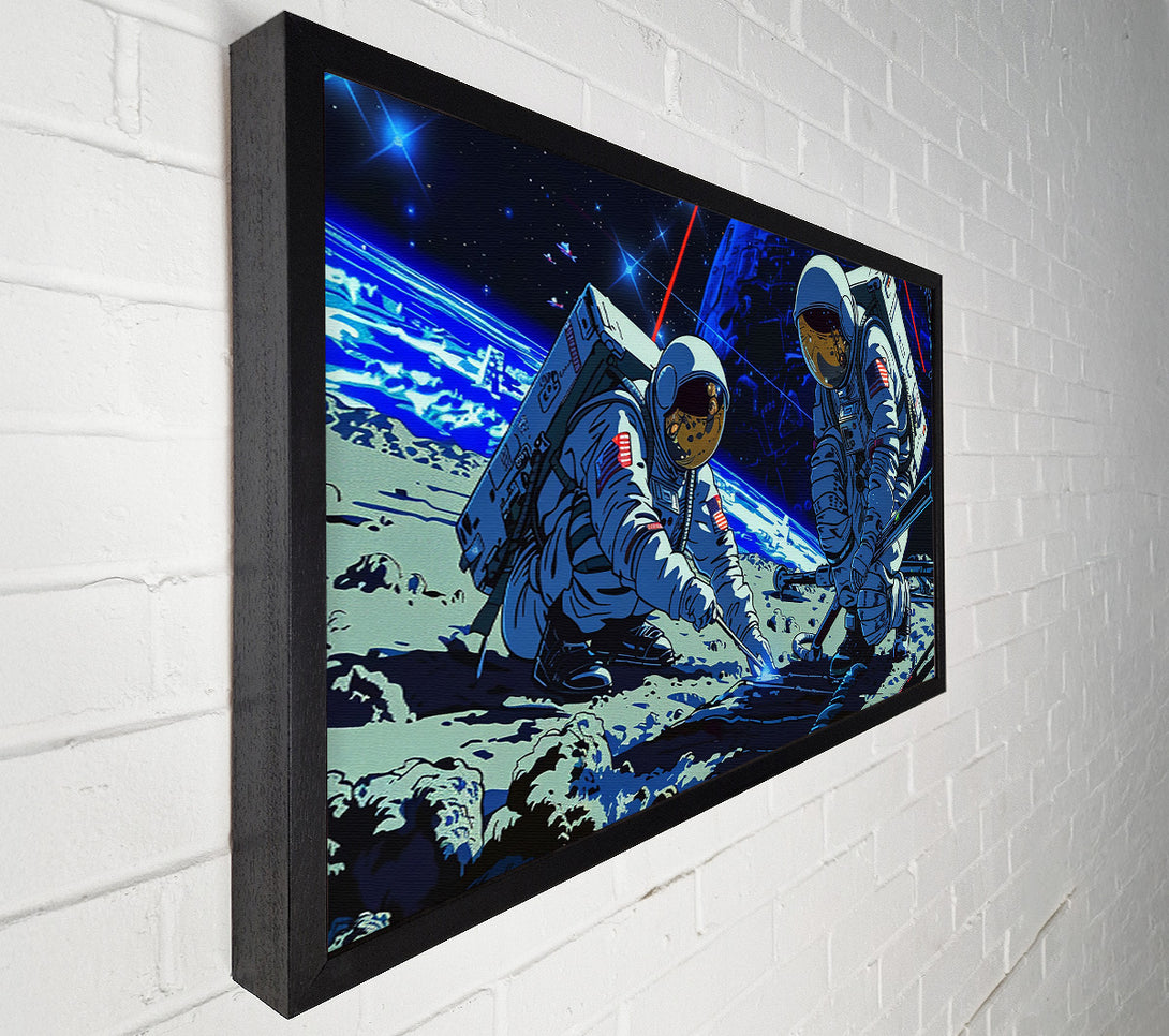  A Canvas Print of Blue Lunar Repair Canvas Wall Art