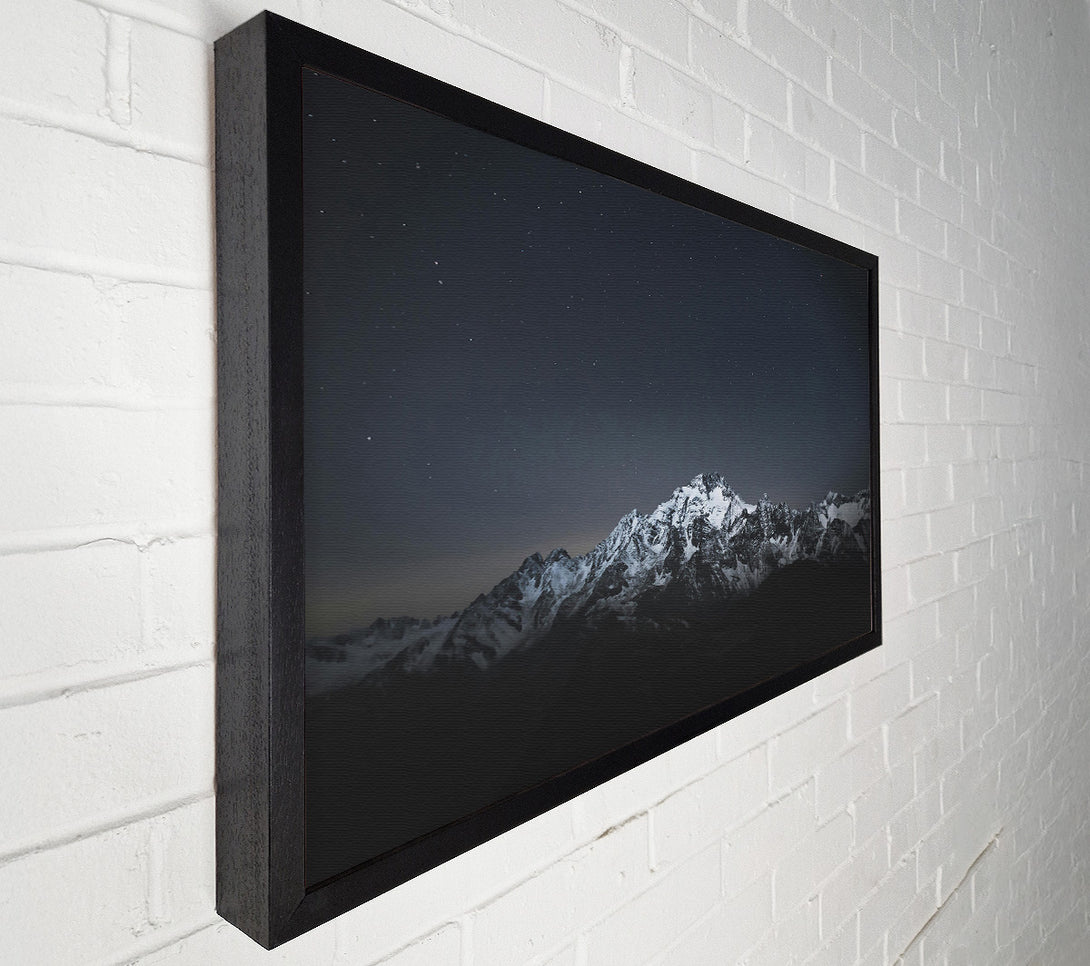  A Canvas Print of Midnight Mountain Range Canvas Art