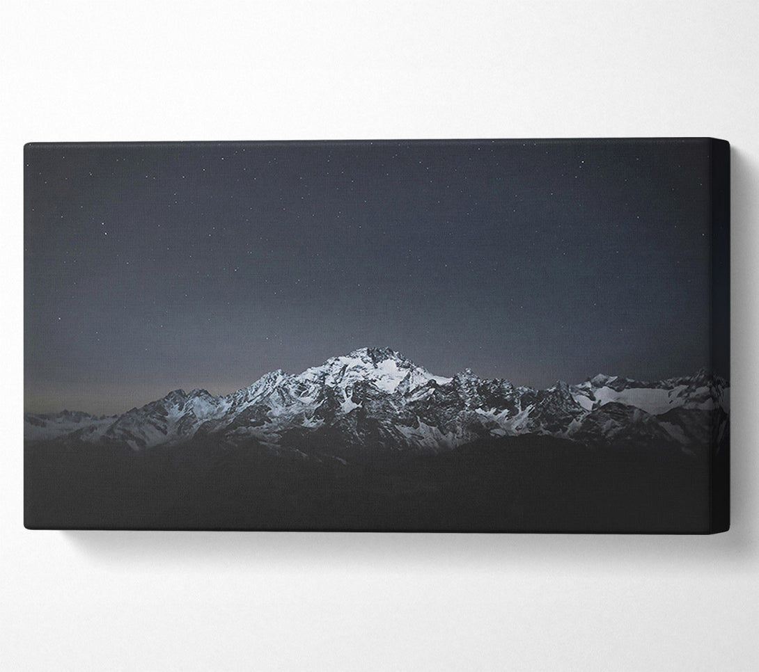  A Canvas Print of Midnight Mountain Range Canvas Art