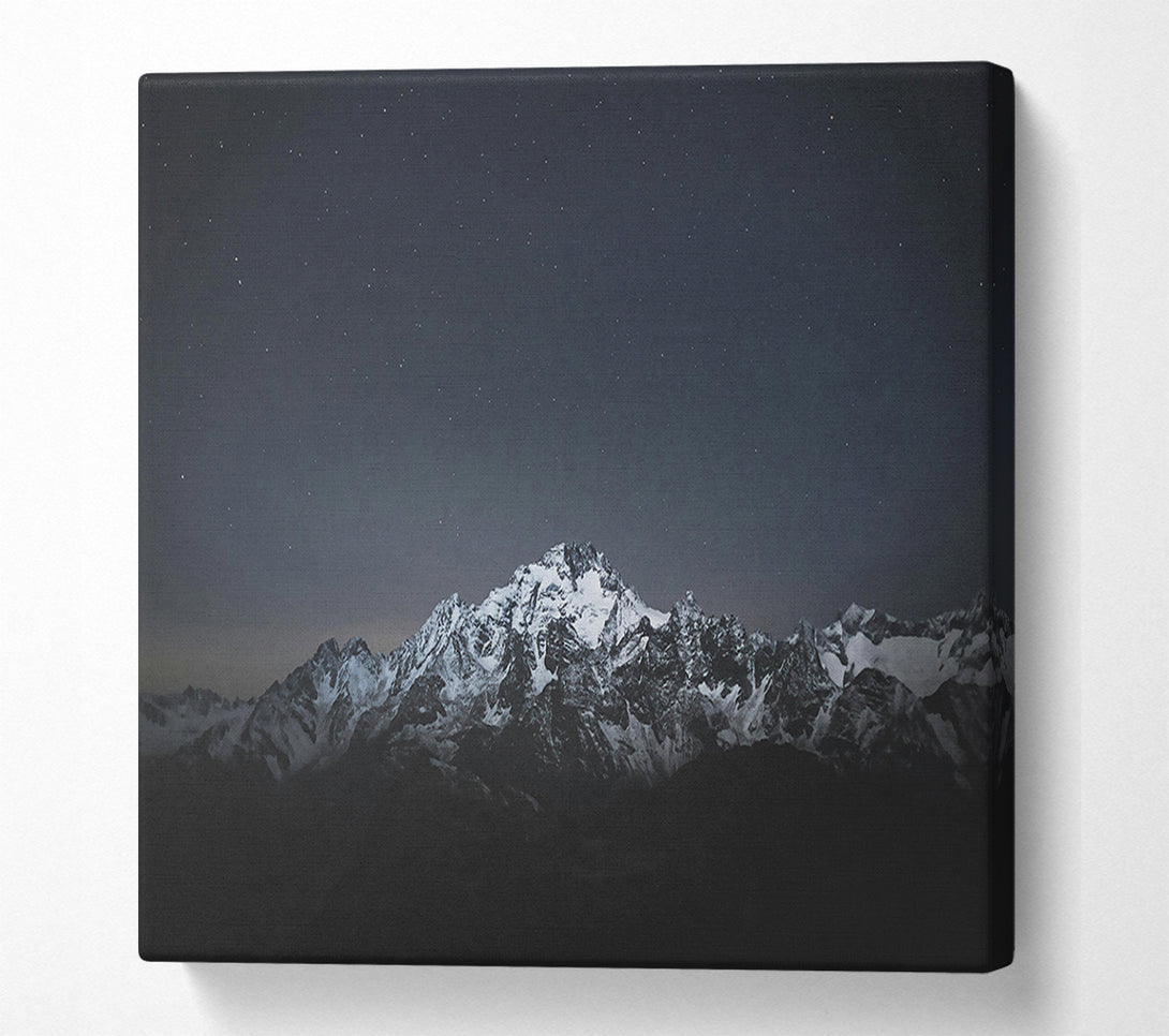  A Canvas Print of Midnight Mountain Range Canvas Art