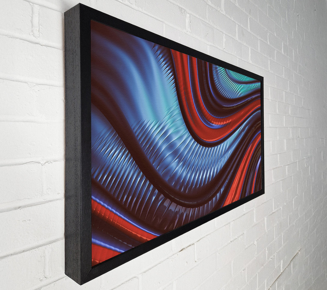  A Canvas Print of Crimson Curving Lines Canvas Art