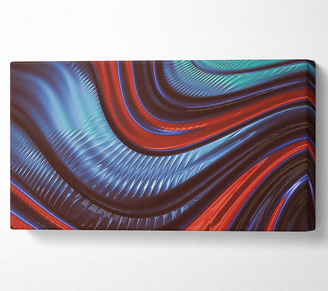  A Canvas Print of Crimson Curving Lines Canvas Art