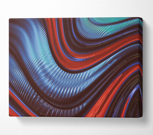  A Canvas Print of Crimson Curving Lines Canvas Art