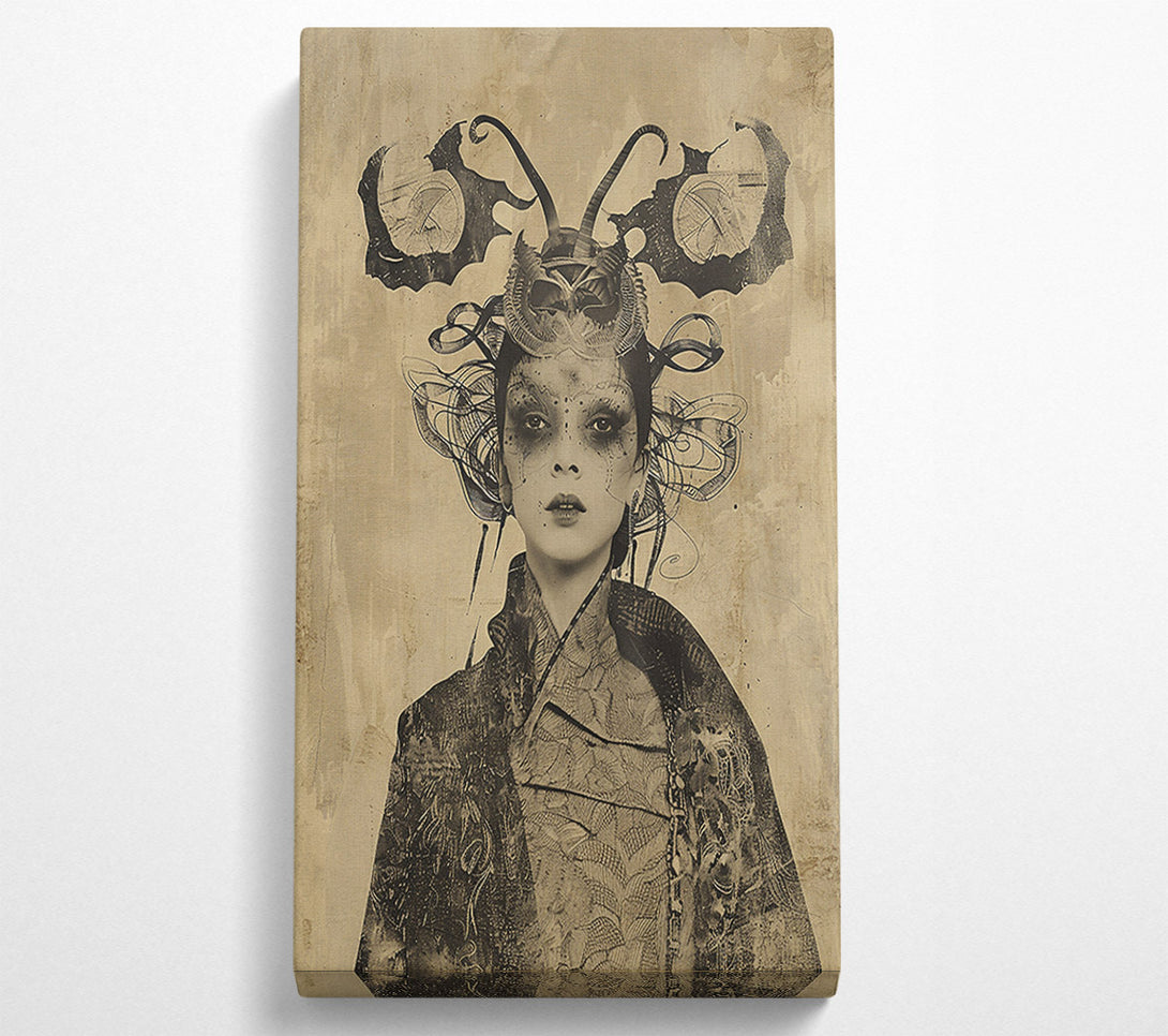  A Canvas Print of Sepia Geisha Dreams Canvas Wall Art