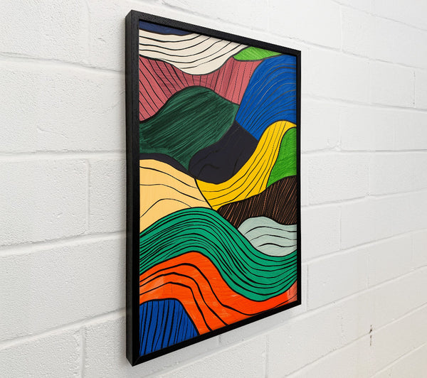 Orange Swirling Landscape