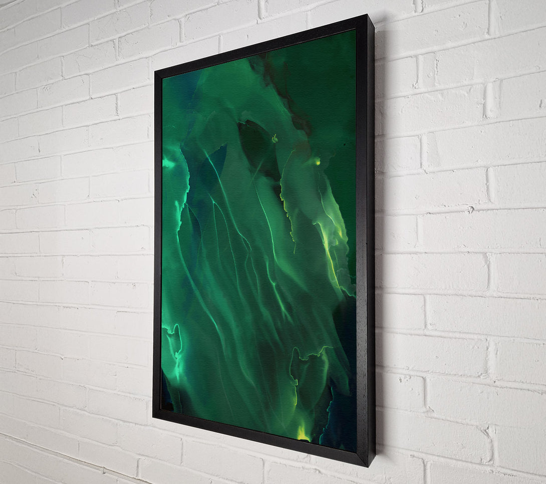  A Canvas Print of Emerald Flowing Hues Canvas Print
