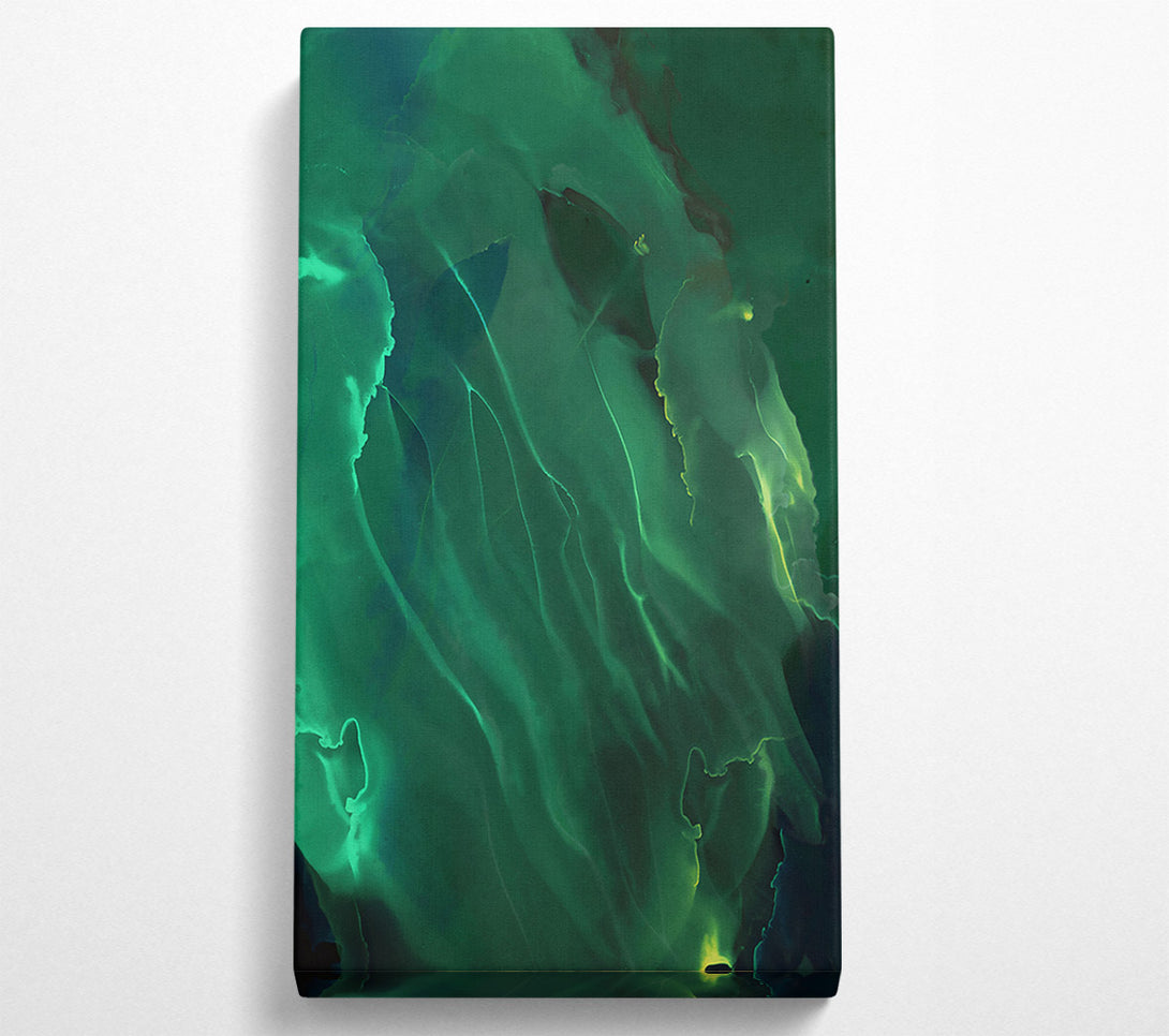  A Canvas Print of Emerald Flowing Hues Canvas Print