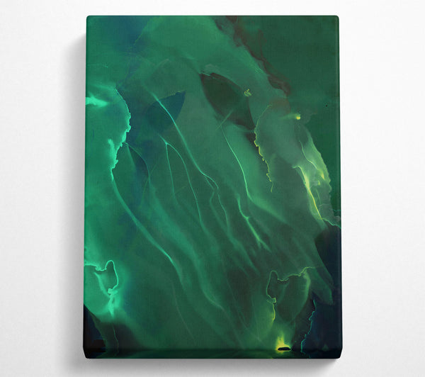  A Canvas Print of Emerald Flowing Hues Canvas Print
