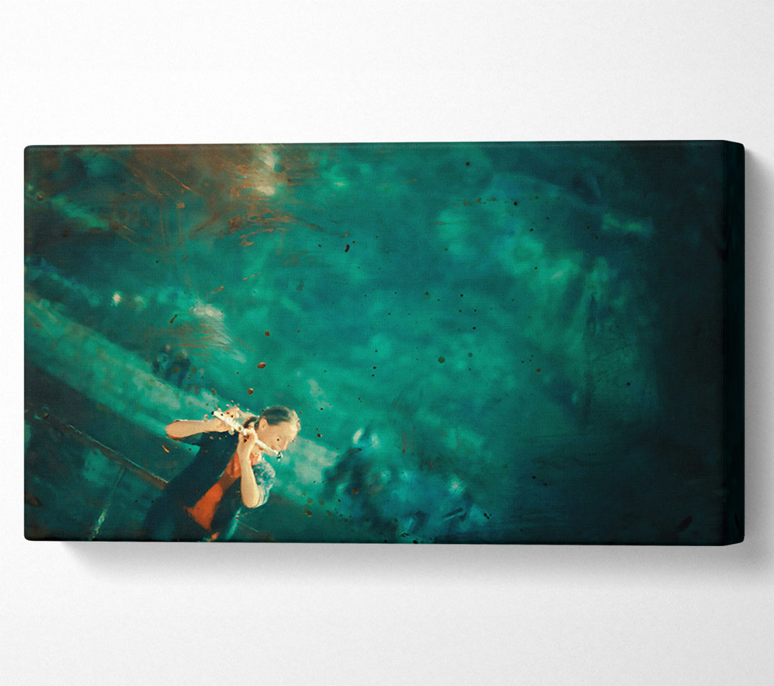  A Canvas Print of Emerald Flutist'S Dream Canvas Art