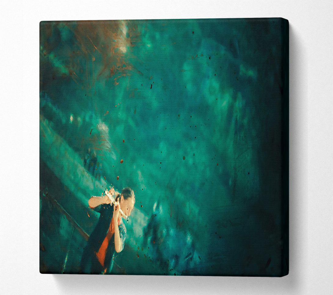  A Canvas Print of Emerald Flutist'S Dream Canvas Art