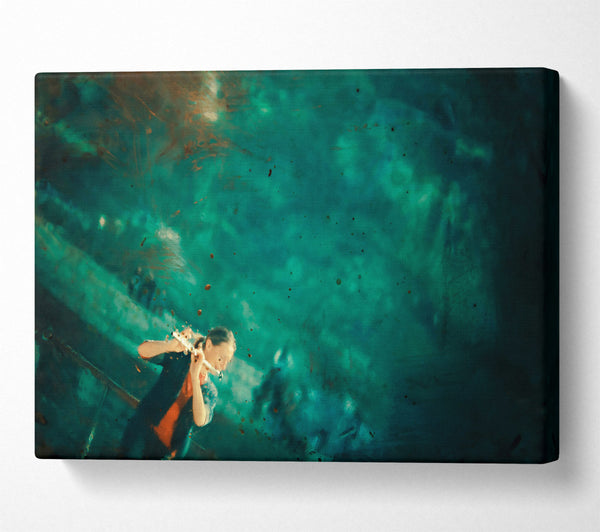  A Canvas Print of Emerald Flutist'S Dream Canvas Art