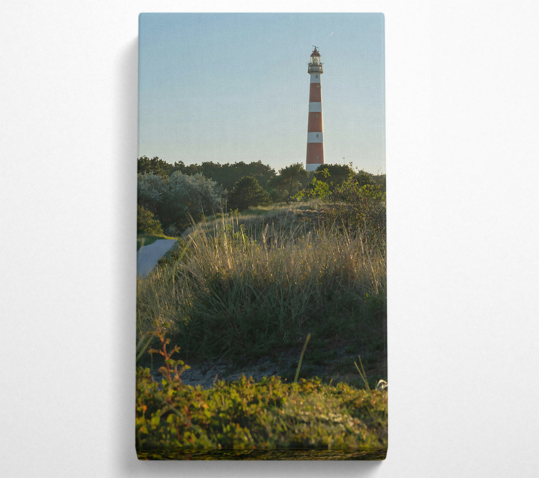  A Canvas Print of Red And White Beacon Canvas Wall Art