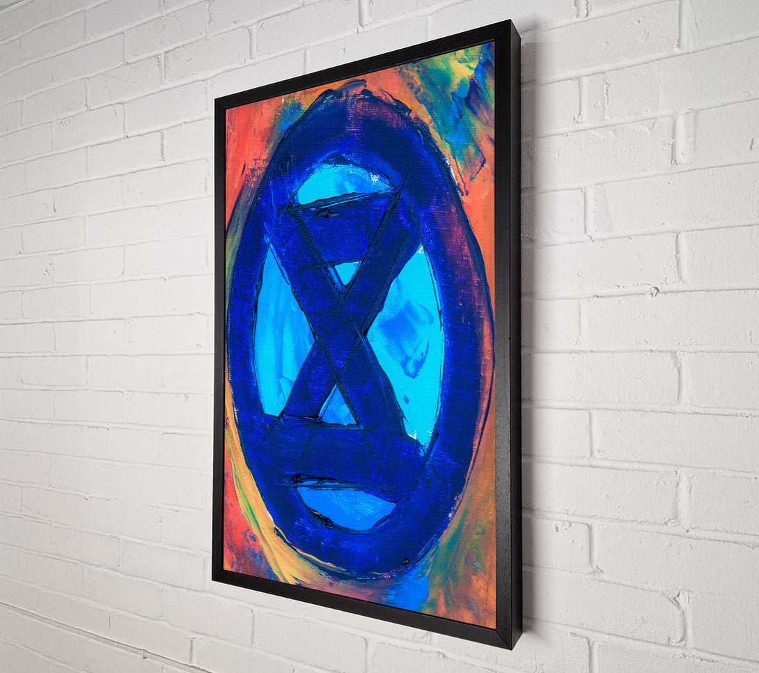  A Canvas Print of Blue Canvas Crossroads Canvas Wall Art