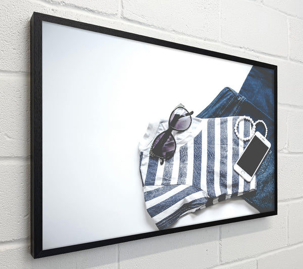 Blue Striped Casuals.