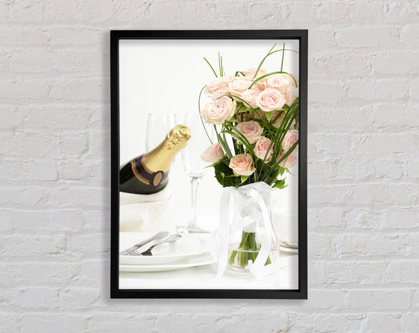 Champagne Rose Framed Print