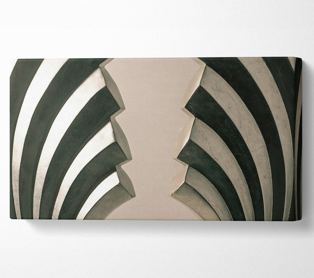  A Canvas Print of Silver Wave Abstract Canvas Art