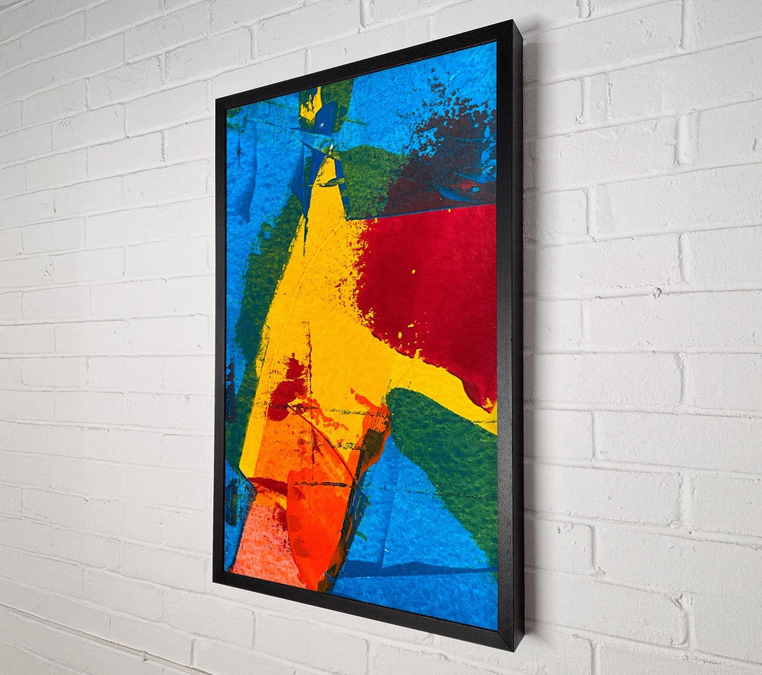 A Canvas Print of Golden Abstract Splash Canvas Print