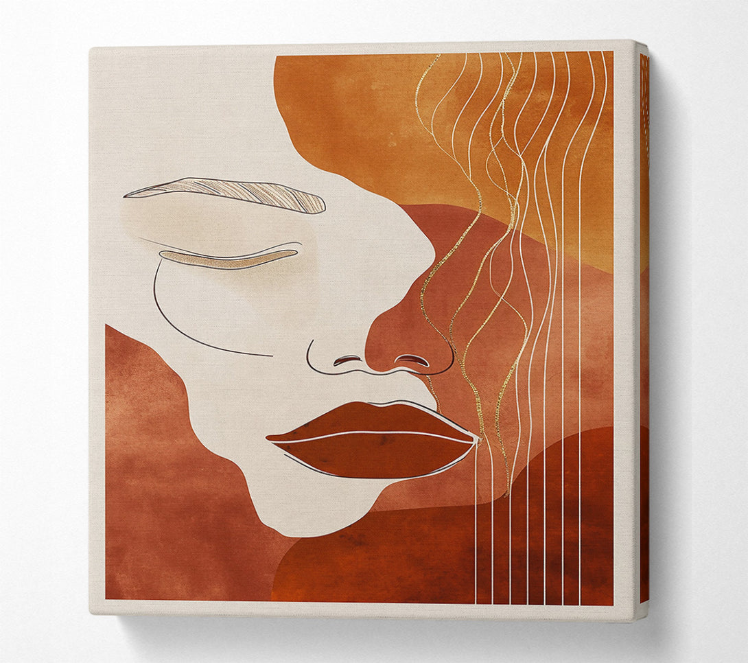  A Canvas Print of Rust And Gold Dreams Canvas Print