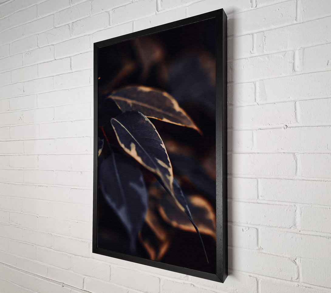  A Canvas Print of Dark Green Veins Canvas Print