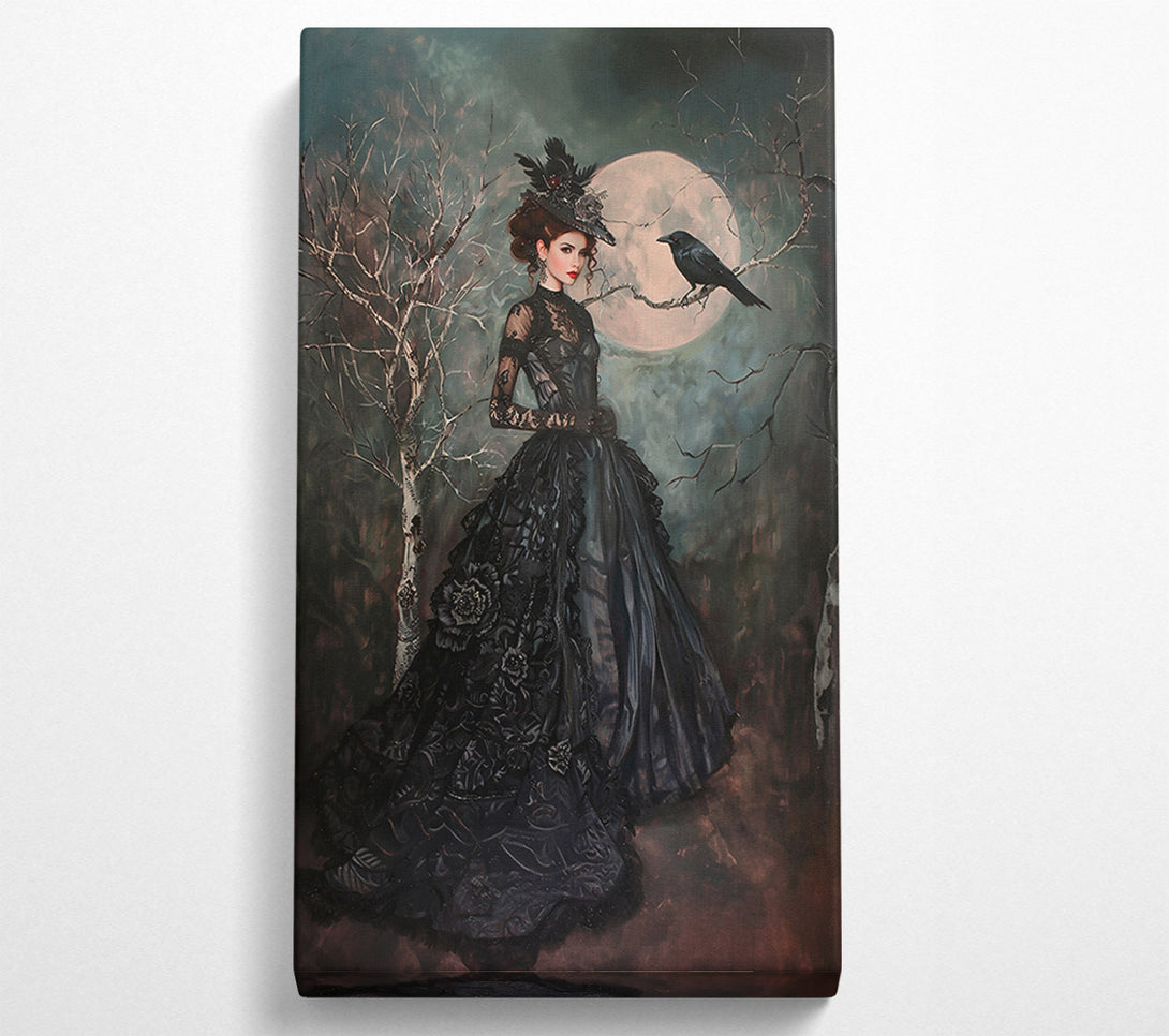  A Canvas Print of Black Moon Shadow Canvas Wall Art