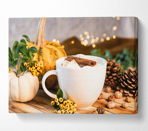  A Canvas Print of Creamy Autumn Treat Canvas Print